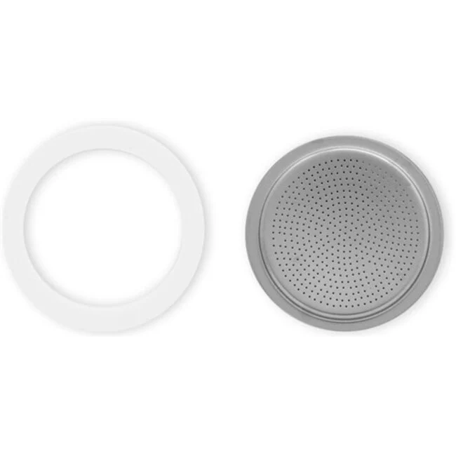 Bialetti – Filterplaatje + Siliconen Ring, Brikka Inductie 4/c - Afbeelding 2