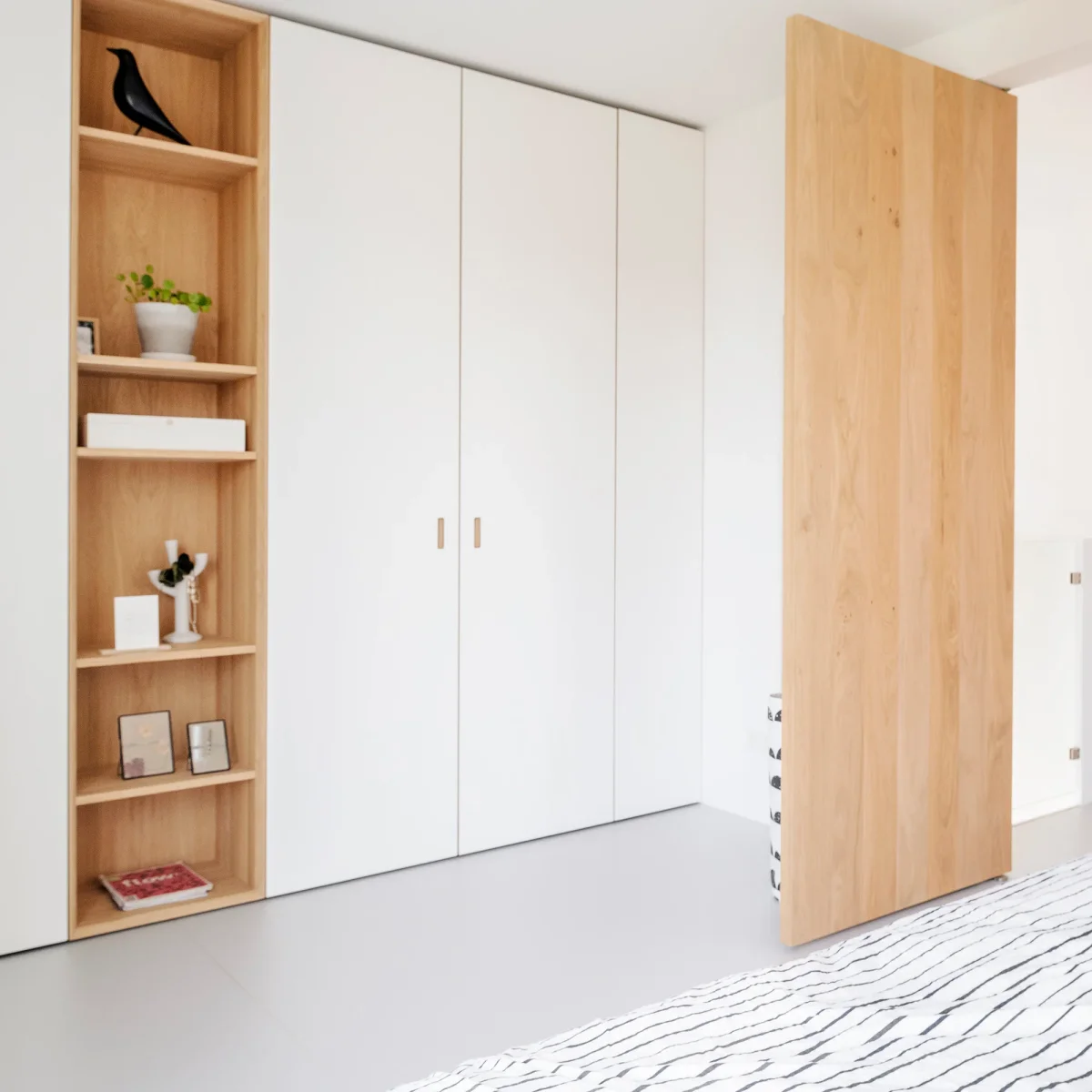Houtmerk - Kast Scala 04 - Hoge kledingkast met open vak - Afbeelding 8